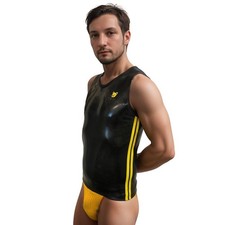 Mens Latex Rubber 2 stripe