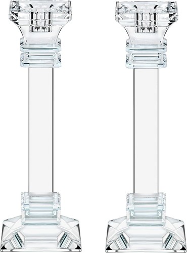 Crystal candle holders set - crystal, of