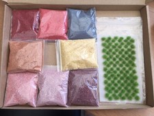 Materials Basing Static grass tufts And Paint 8 Flocks, Ideal For 40k 28mm 32mm