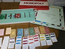 Monopoly Board Game All Original 1980's Parker Bros Waddingtons 100% Complete VG