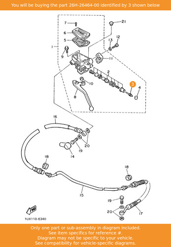 Yamaha rod push 26h 26464 - rod,, 26h-26464-00