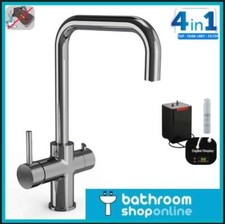 4 in 1 Instant Hot Water Boiling Kitchen Tap, Tank And Filter Chrome Or Black 