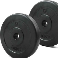 Weight Plates 1 inch Vinyl Dumbbell Plates Barbell Weight Set 2.5KG 5KG 10KG 