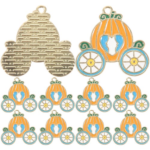 10pcs orange metal pumpkin - 10pcs,