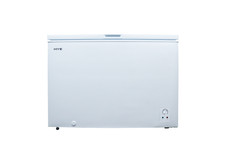 HYE Chest Freezer 299L Freestanding 112cm White - Suitable For Garages & Basket