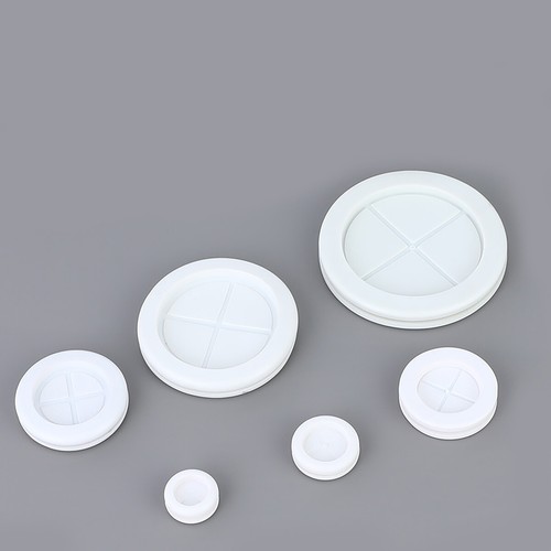 White rubber blanking grommets - white,