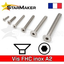 6-Sided FHC Stainless Steel Countersunk Head Screw A2 - M2 M2.5 M3 M4 M5 M6 - 5-60mm