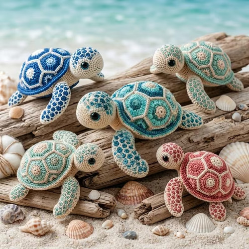 Beginners crochet kit sea - crochet,