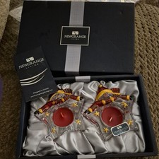  Newgrange 2 red Santas Glass