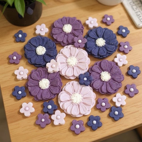 Purple edible fondant - 30,