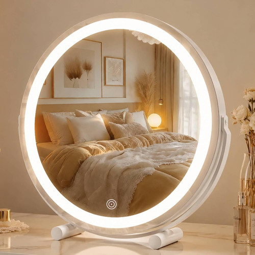 Vanity mirror with lights - with,