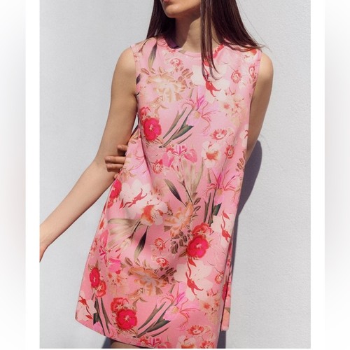 Zara floral pink knit - zara,