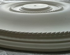 Plaster Ceiling Rose Georgian Rope  540 mm / 21" UK Hand Made