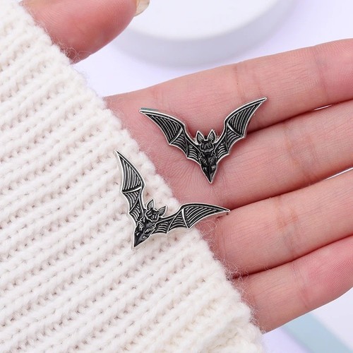 2pcs bat enamel - pins, gothic