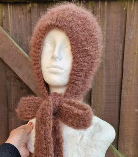 Knitted adult luxury bonnet - knitted,
