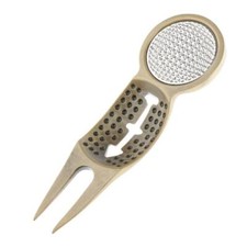 Functional Golf Divot Pitch Repair Tool Fork & Ball Marker Line Marking Kit