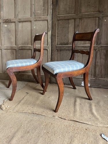 Pair regency mahogany - pair,