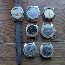 Vintage Lot of Mixed Divers Watches for Repair and Parts (CV1)