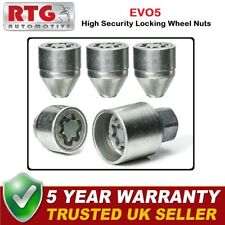 4x EVO5 Locking Nuts For Lancia Delta Integrale 1997-2003 5 Stud (Alloy Wheels)