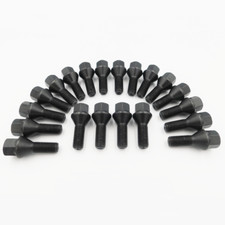 M12x1.5, 26mm Wheel Bolts (Black) x 20 For Lotus Aftermarket Wheels