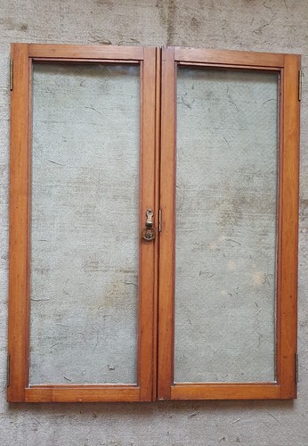 Pair vintage glazed - glazed, cabinet