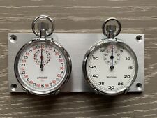 Vintage Breitling Wakmann Stopwatch Set on a Dash Panel Rally Timer 2