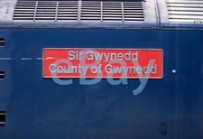 35mm Railway Slide of 47537 Sir Gwynedd nameplate Copyright to Buyer