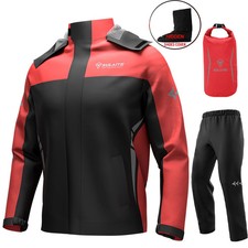 Motorcycle Raincoat Waterproof Rain Gear Jacket Reflective Lightweight Hiking