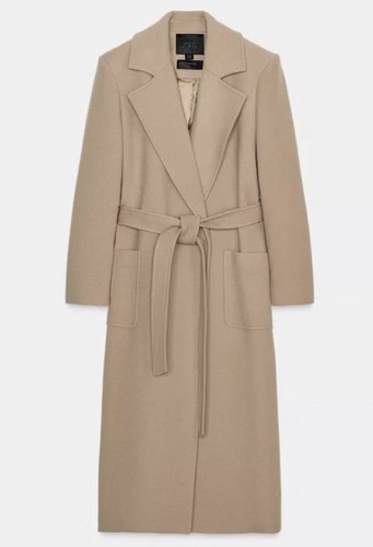 Zara wool blend belted coat - wool,