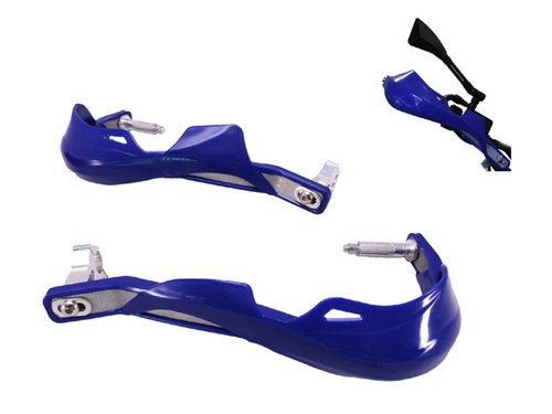 Blue metal hand guards - metal,