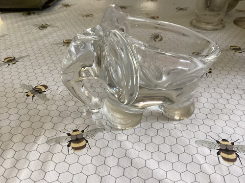 Vintage crystal elephant - crystal,