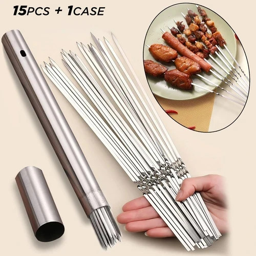 15pcs bbq stainless - 15pcs,
