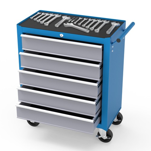 Tool trolley with drawers - trolley,