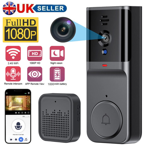 Wireless smart video doorbell - wireless,