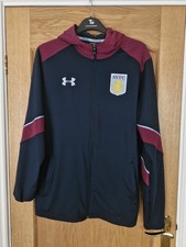Mens  Aston Villa Under Armour Zip Hoodie Jacket  Size XL Navy Blue AVFC 