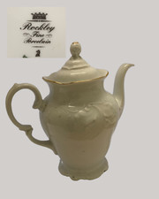 vintage porcelain dinner set Rockley Fine porcelain Teapot