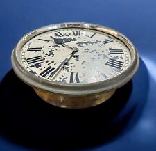 Antique Brass Navy Ships Wall Clock