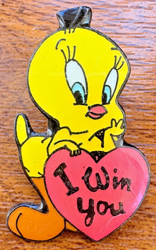 Tweety bird win you enamel - bird,