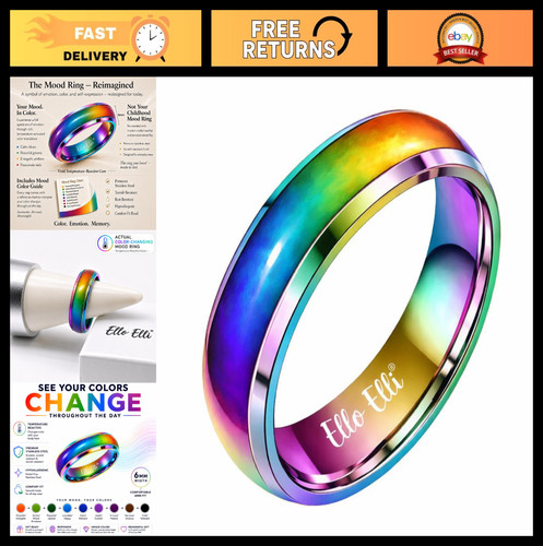 Mood ring color changing 6mm - mood,