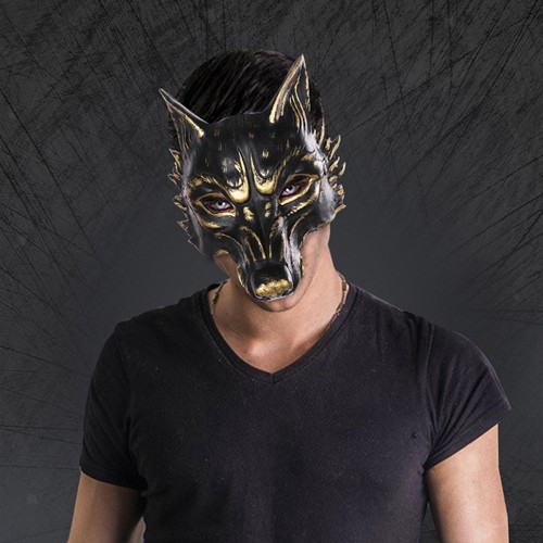 Halloween wolf mask realistic - wolf,
