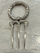 Antique Roberts & Belk Victorian Silver Plate Bread Fork Late 1800s - Early 1900