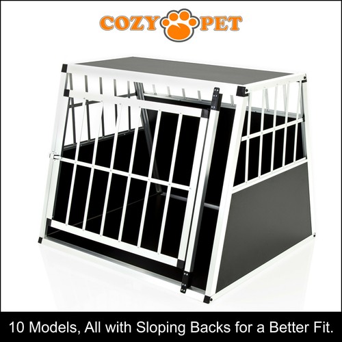 Aluminium car dog cage - aluminium,