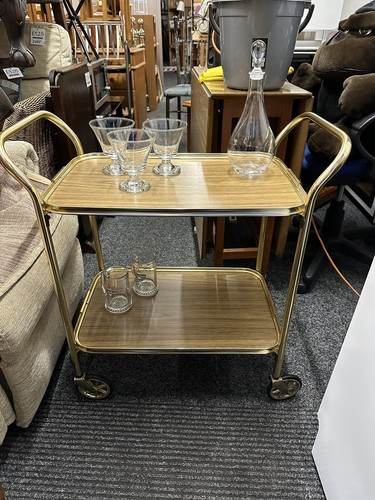 Vintage retro drinks trolley - retro,