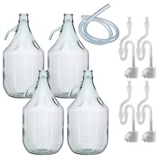 4x THICK Clear Glass 5L