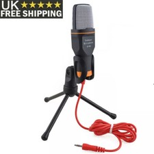 Wired Desktop Condenser Microphone Stand Recording Mic with Tripod For PC Laptop