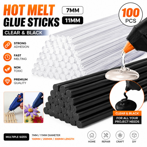 Hot melt glue gun - sticks, 7mm