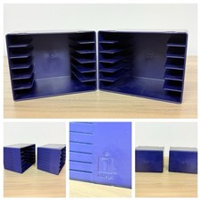 Pair (2) Iomega Zip Drive Case Disk Holder Zip 100 250 750 Storage Fits 12 Total