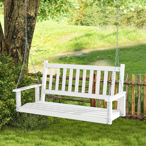Wooden garden swing bench - swing,