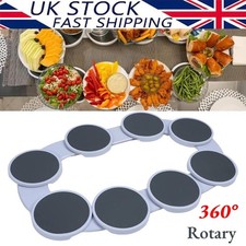 Lazy Susan 360° Rotating ABS Turntable Food Organizer Tray for Dining Table New