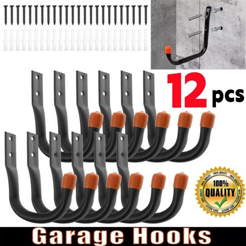 12x storage hooks wall mounted - 12x,